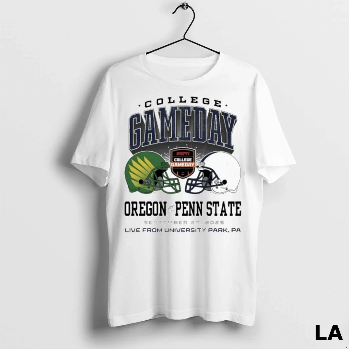 Original College Gameday 2025 Oregon Vs Penn State Duel Helmet Hoodie