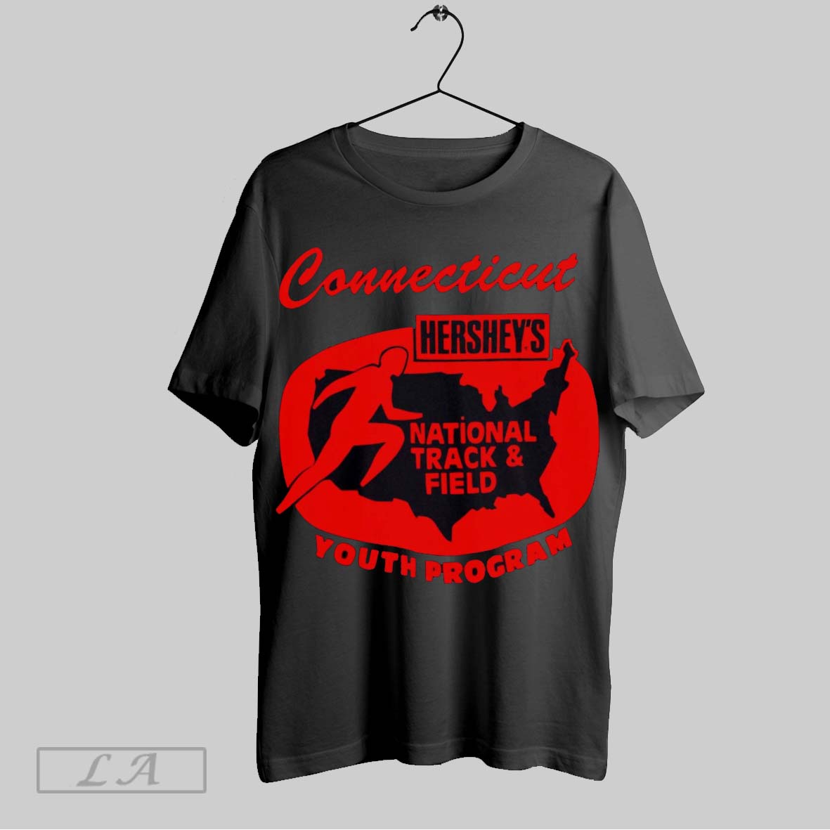 Original Connecticut Hersheys National Track And Field Program Shirt