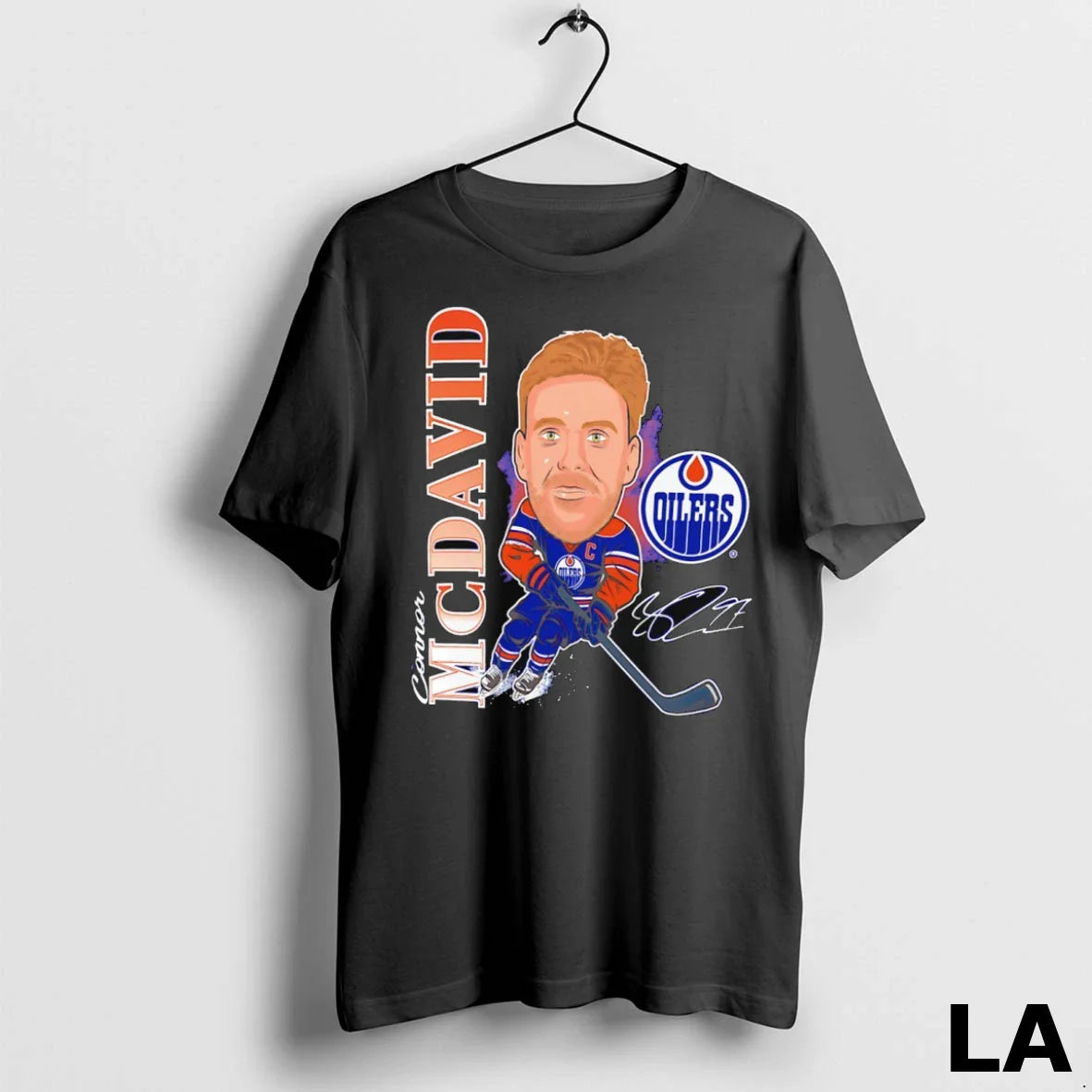 Original Connor Mcdavid Edmonton Oilers Hockey Caricature Player