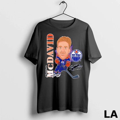Original Connor Mcdavid Edmonton Oilers Hockey Caricature Player