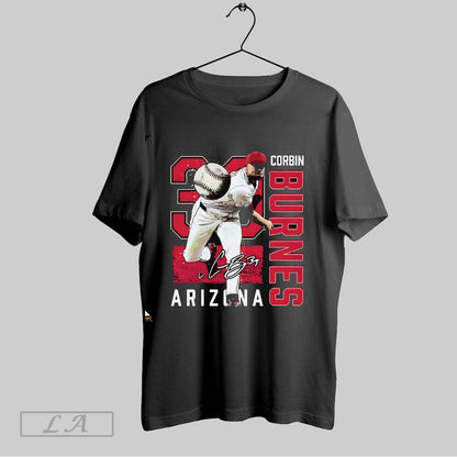 Original Corbin Burnes Pitching Arizona Diamondbacks Long Sleeve