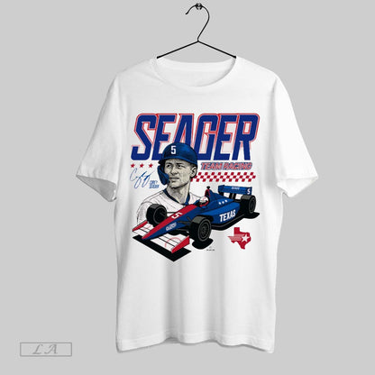 Original Corey Seager Team Racing Texas Rangers Mlb Baseball