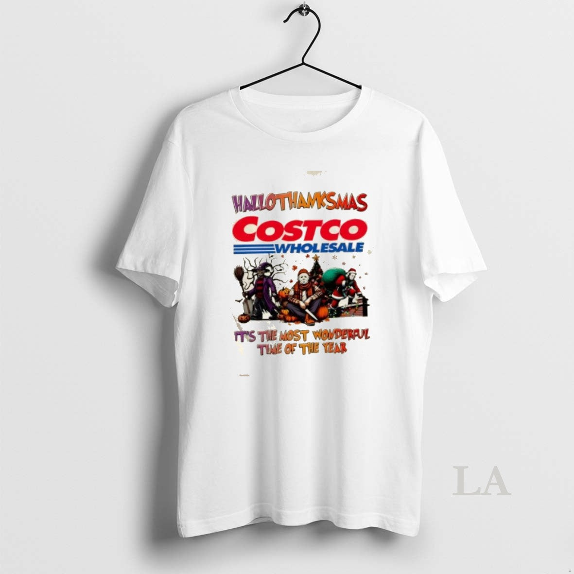Original Costco Wholesale X Horror Movies Happy Hallothanksmas Its
