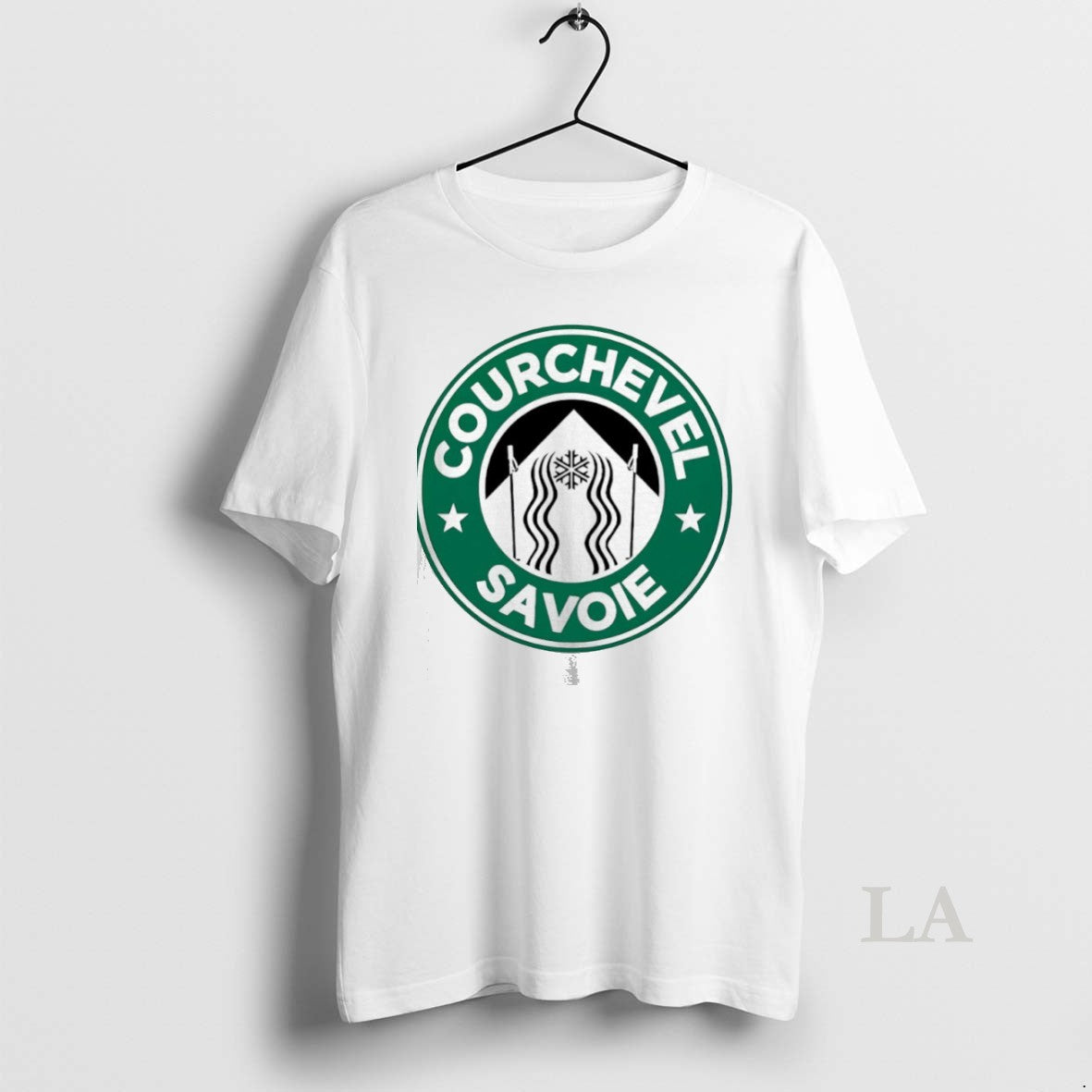 Original Courchevel Savoie X Starbucks Logo Parody Sweatshirt Premium
