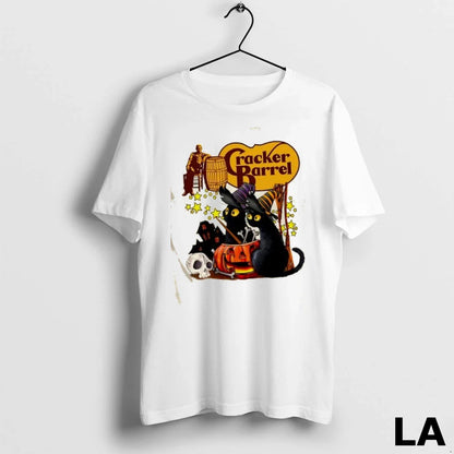 Original Cracker Barrel X Black Cat Witch Halloween Long Sleeve