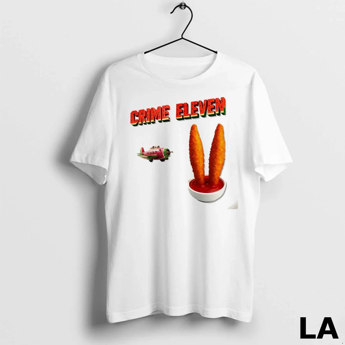Original Crime Eleven Watermelon Plane And Fried Food Hoodie Trendy