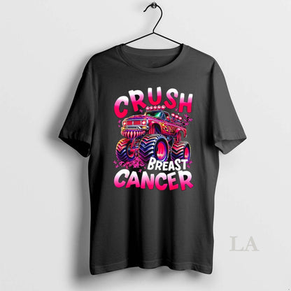 Original Crush Breast Cancer Awareness Monster Truck Hoodie Elegant
