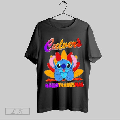 Original Culvers X Stitch Happy Hallothanksmas Shirt Classic Gift