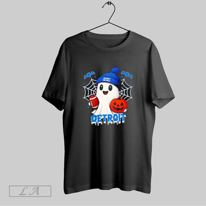 Original Ghost Football Detroit Lions Happy Halloween Tee Trendy