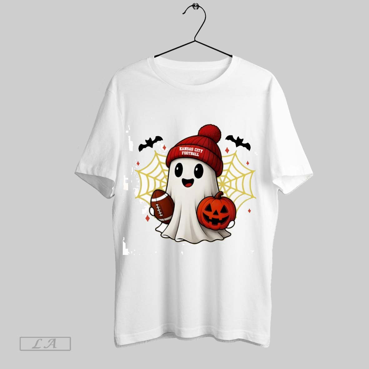 Original Ghost Football Kansas City Chiefs Happy Halloween Tee Modern