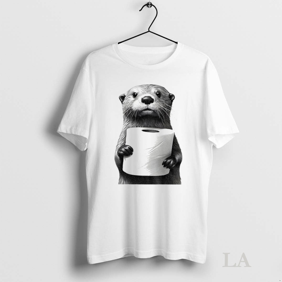 Original Otter Holding Toilet Paper Meme TShirt Exclusive Look
