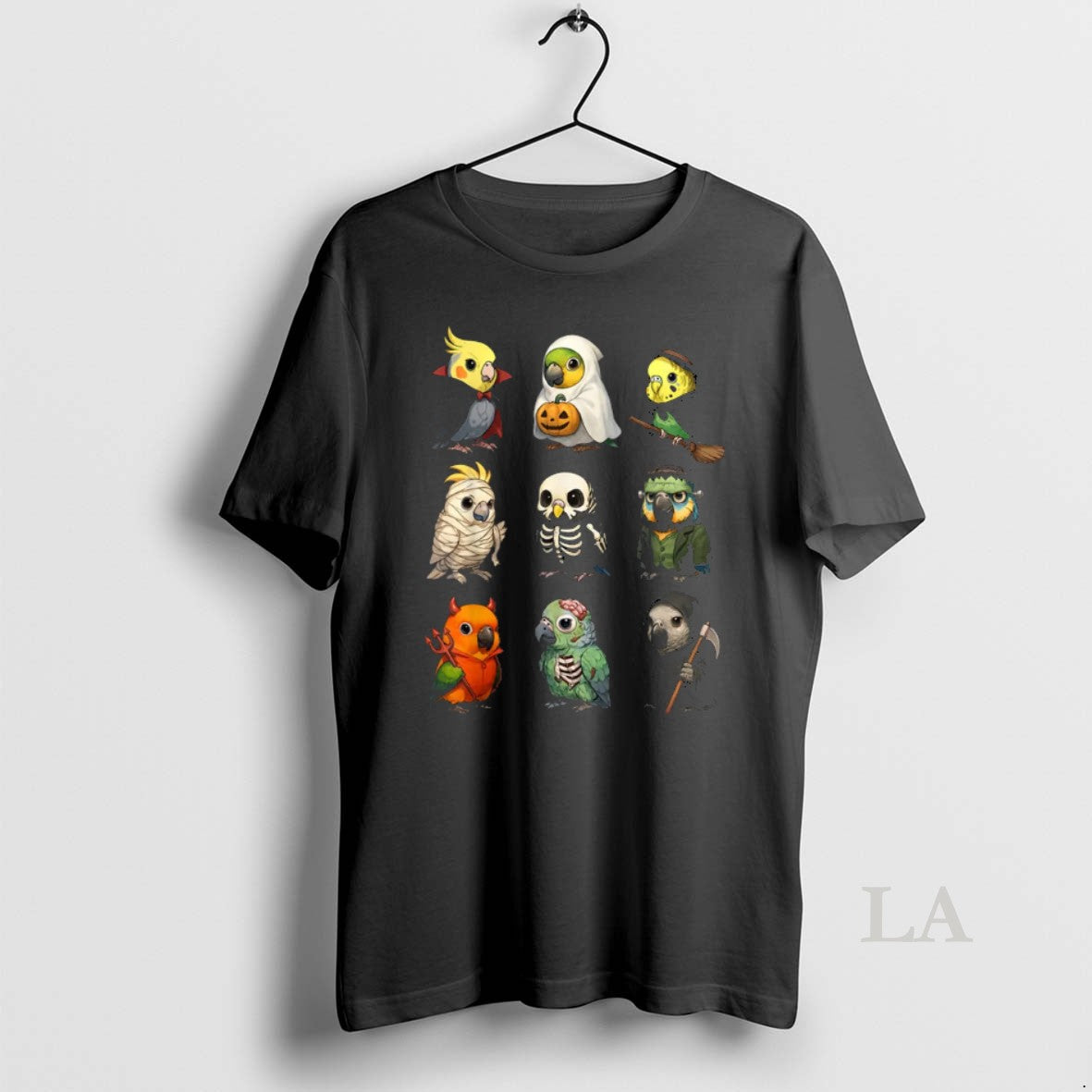 Original Parrot Birds Witch Boo Zombie Halloween Long Sleeve Trendy