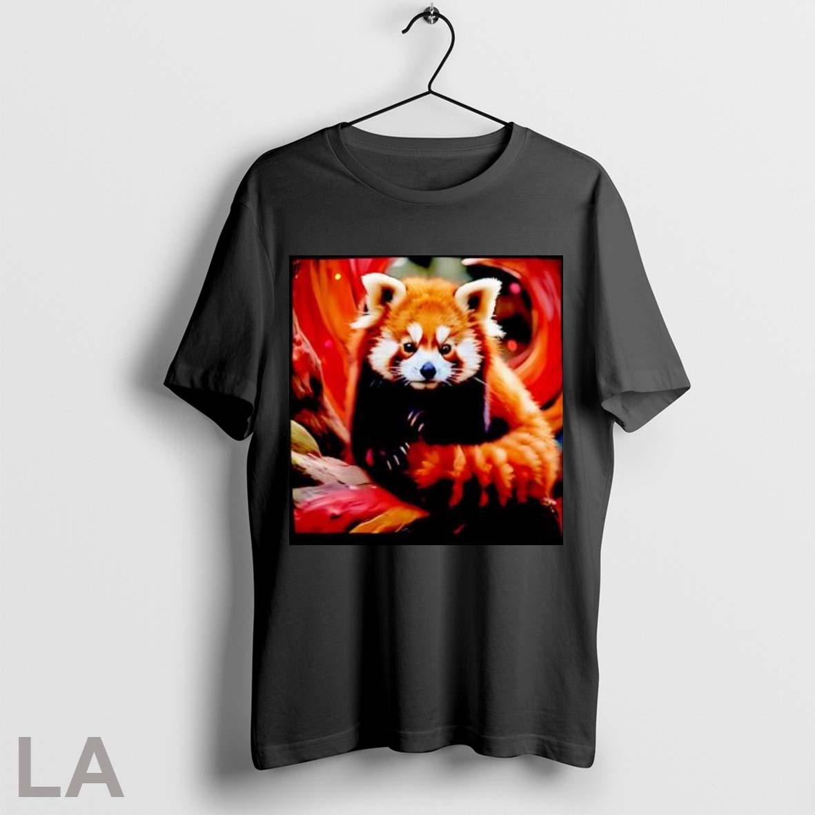 Original Red Panda Fluffy Animal Black And Orange Shirt Retro Gift