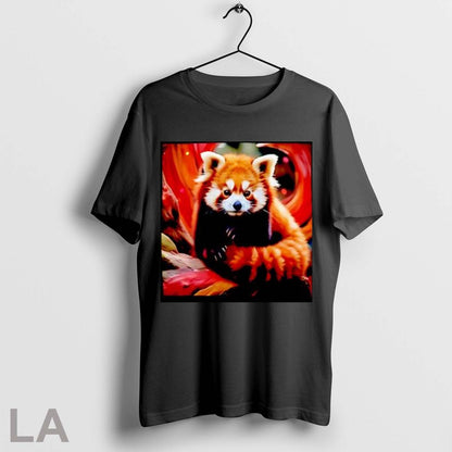 Original Red Panda Fluffy Animal Black And Orange Shirt Retro Gift