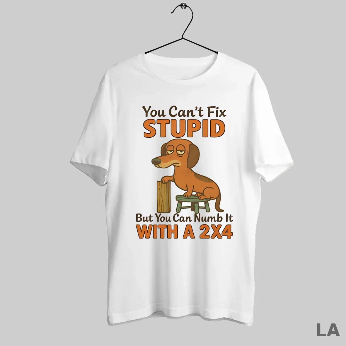 Original Dachshund You Cant Fix Stupid But You Can Numb It 2X4 Tank