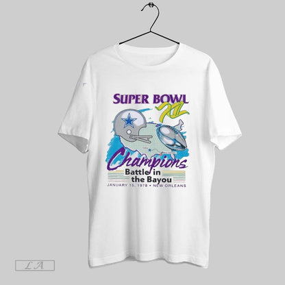 Original Dallas Cowboys Super Bowl Xii Champions Battle Bayou Shirt