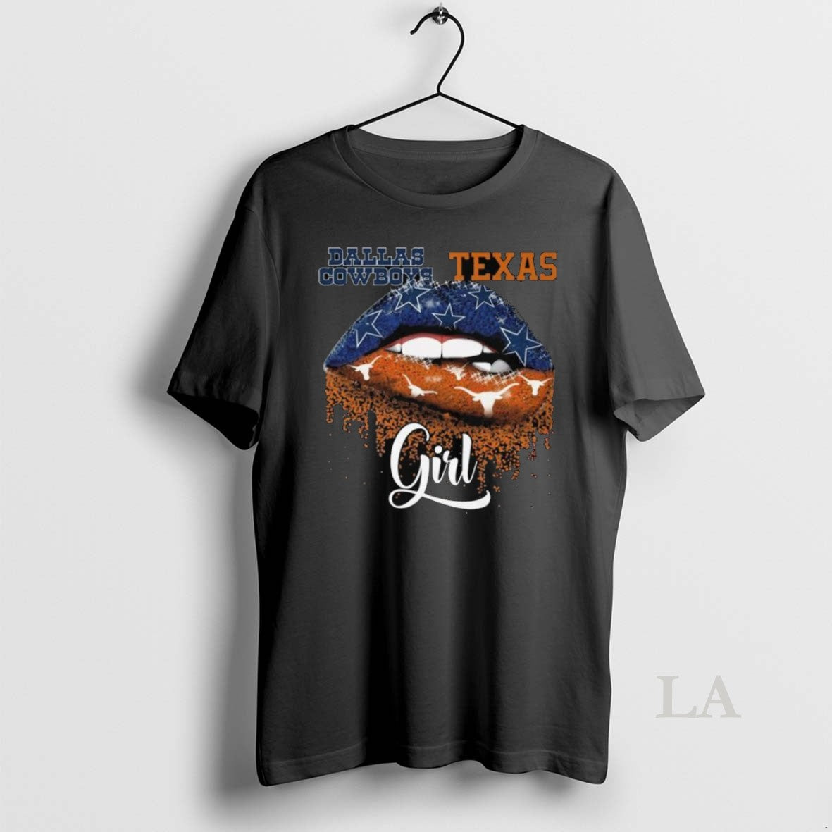 Original Dallas Cowboys X Texas Longhorns Lips 2025 Long Sleve Long