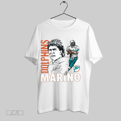 Original Dan Marino Caricature Player Miami Dolphins TShirt Trendy