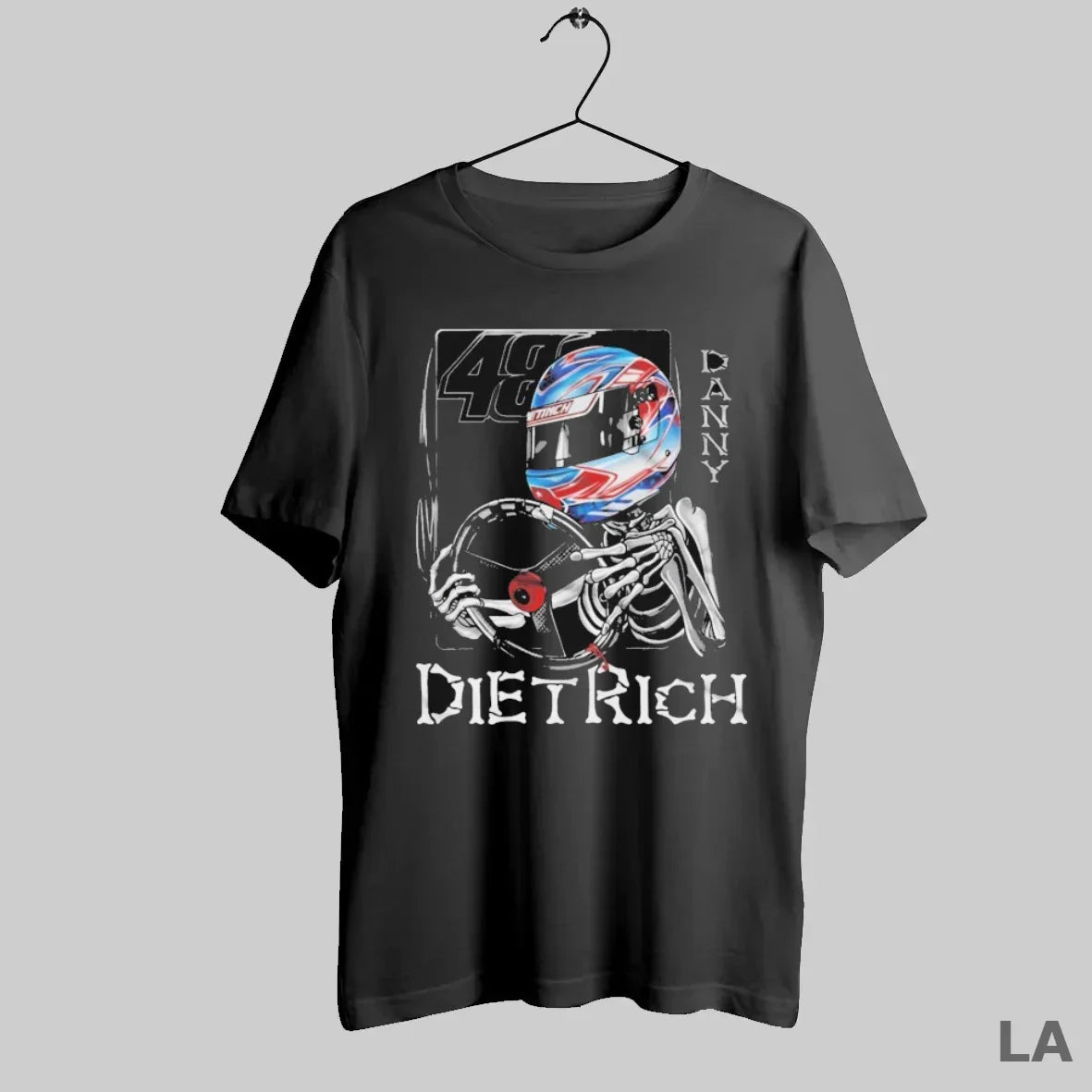 Original Danny Dietrich Skeleton Hoodie Retro Merch
