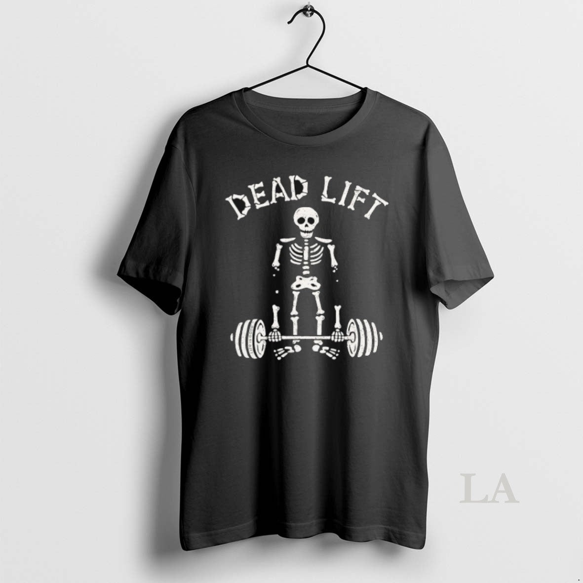 Original Dead Lift Skeleton Gym TShirt Designer Style