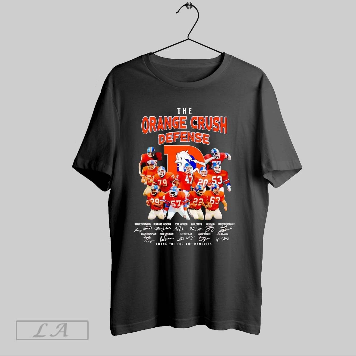 Original Denver Broncos Orange Crush Defense Players Tee Designer