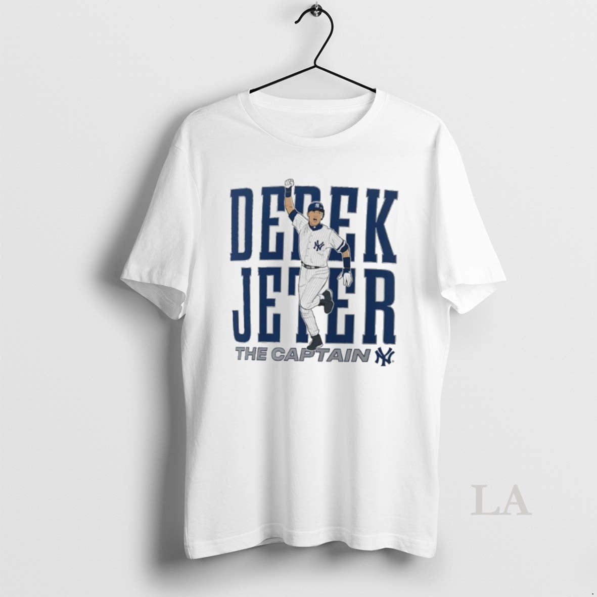 Original Derek Jeter Captain New York Yankees Cooperstown Player Tee