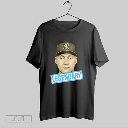 Original Derek Jeter Legendary Portrait Ny Yankees Long Sleeve Trendy