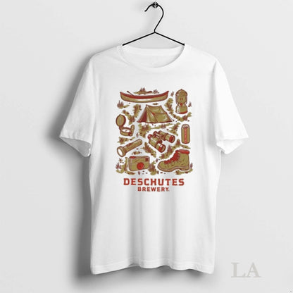 Original Deschutes Brewery Camp Collage Hoodie Retro Gift