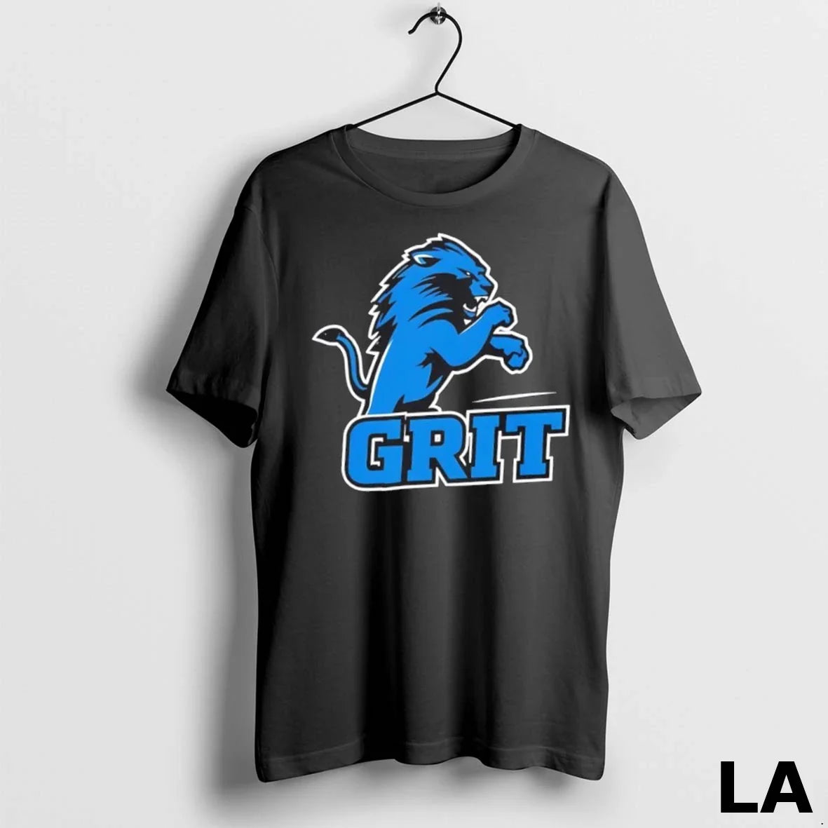 Original Detroit Lions Football Grit Logo Long Sleeve Designer