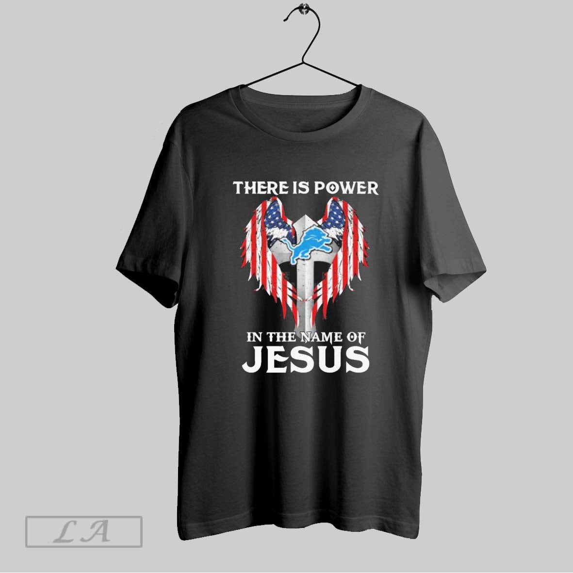 Original Detroit Lions There Is Power Name Jesus Shirt Vintage Merch