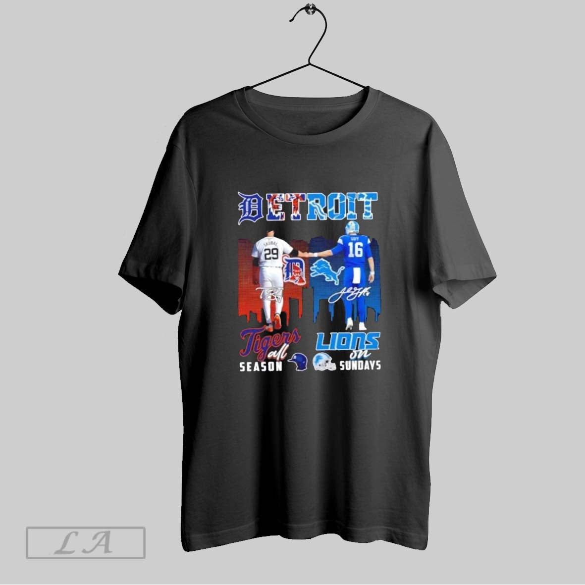 Original Detroit Sports Skubal Tigers All Season X Goff Lions Sundays
