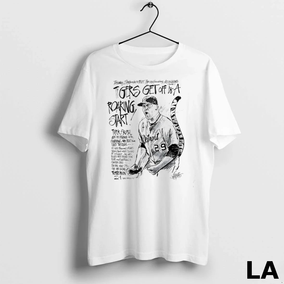 Original Detroit Tigers Tarik Skubal Get To Roaring Start Tee Premium