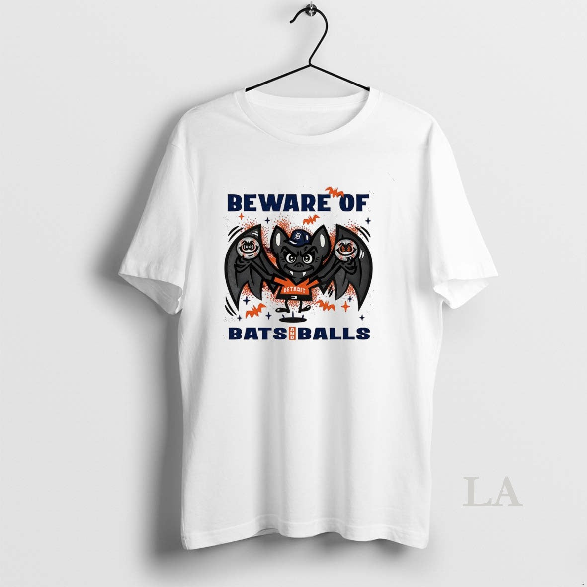 Original Detroit Tigers Baseball Beware Bats And Balls Halloween Tank