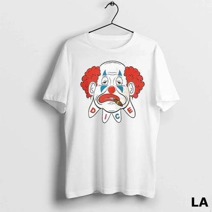 Original Dice Magazine Clown Town Ciggarates TShirt Retro Art