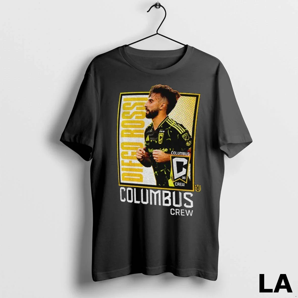 Original Diego Rossi Columbus Crew Fc Player Logo 2025 Tee Vintage