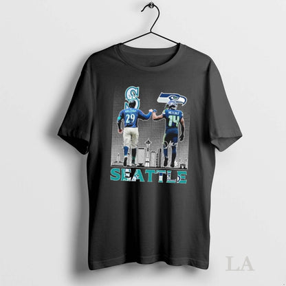 Original Dk Metcalf And Cal Raleigh Seattle Sweatshirt Retro Art