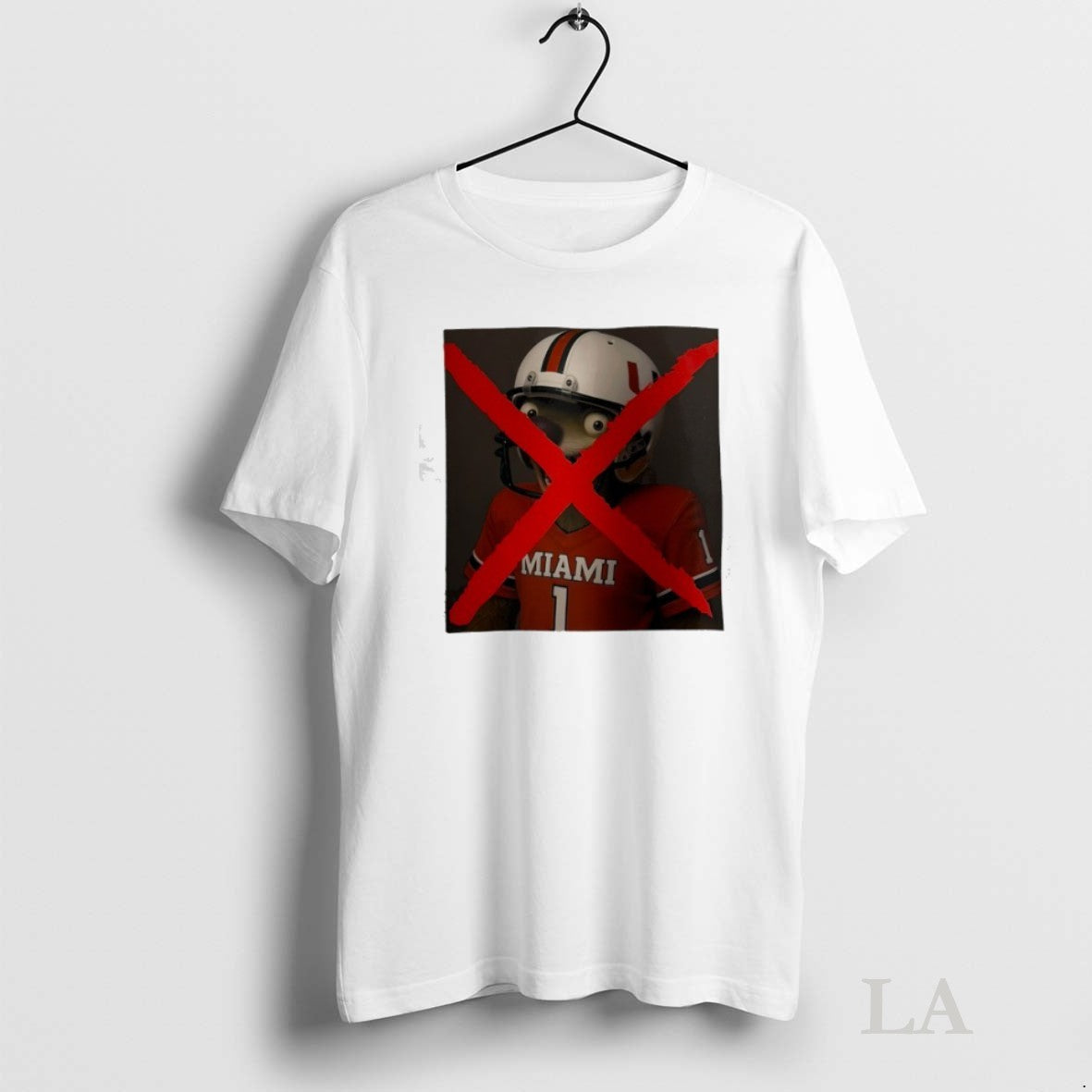 Original Dog Miami Hurricanes Football Caricature Tee Premium Merch
