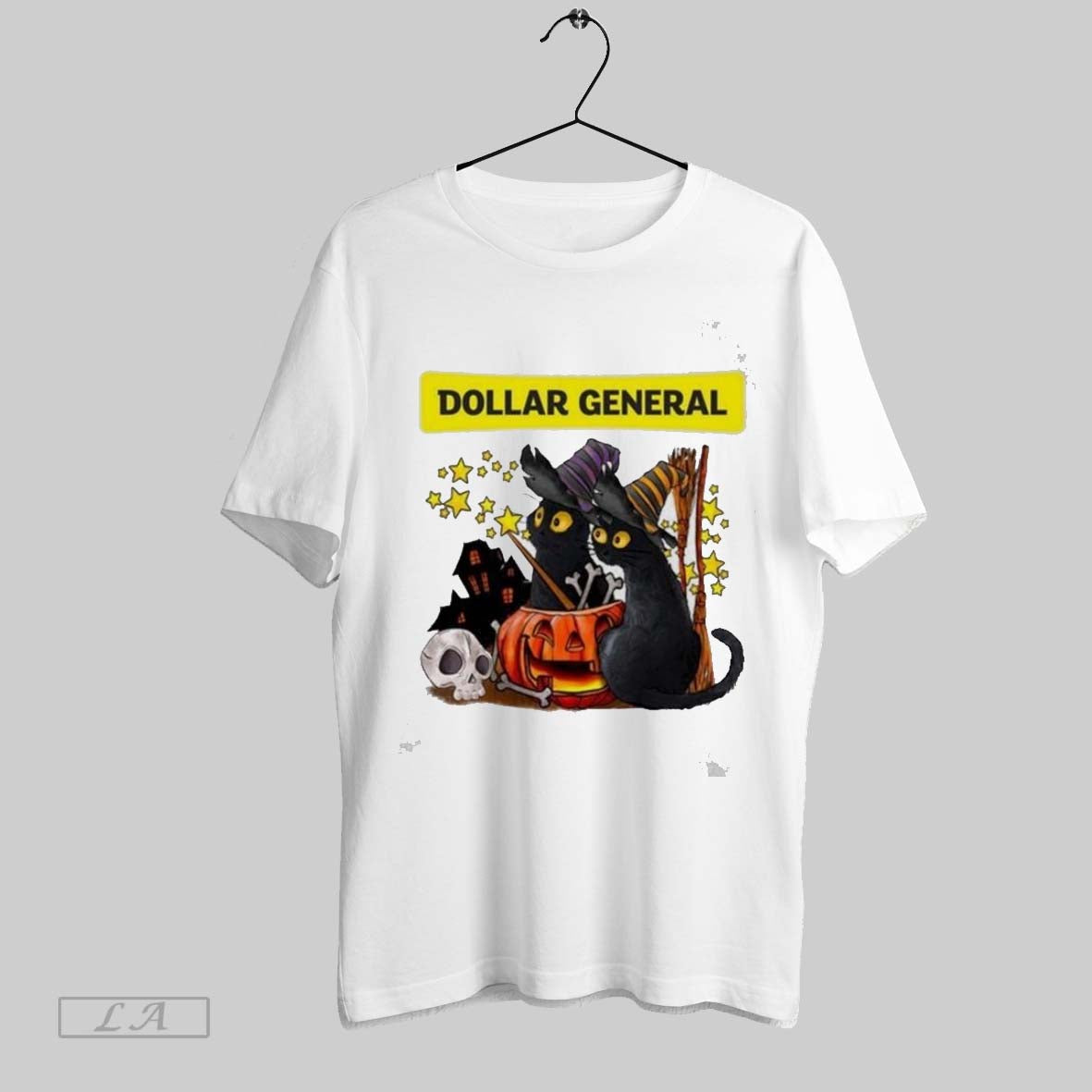 Original Dollar General X Black Cat Witch Halloween 2025 Tank Top