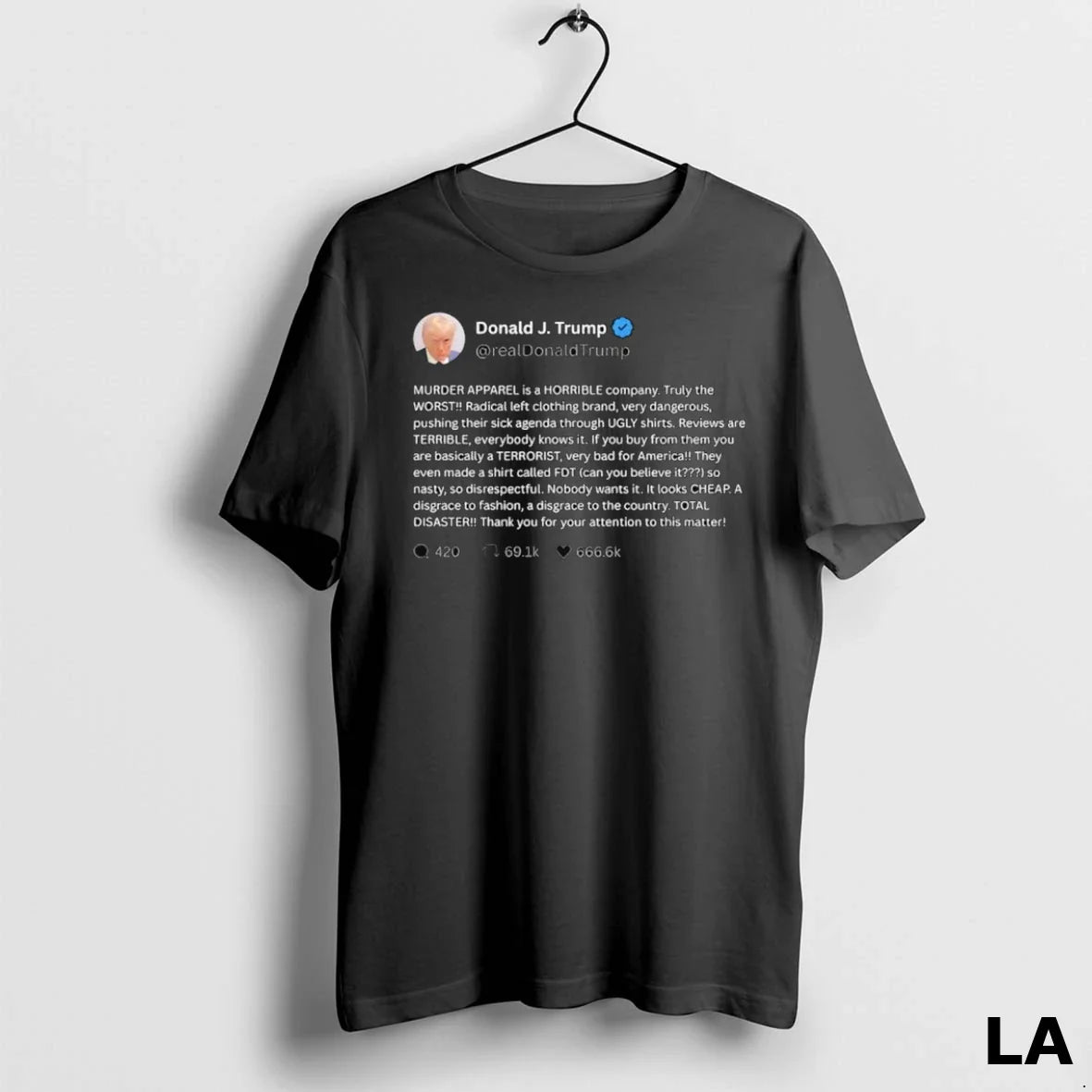 Original Donald J Trump Murder Is Horrible Company Shirt Premium