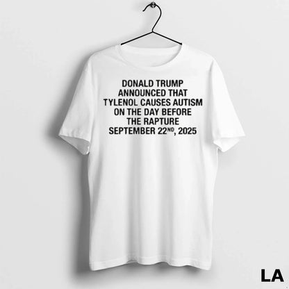 Original Donald Trump Announced That Tylenol Causes Autism Day Before