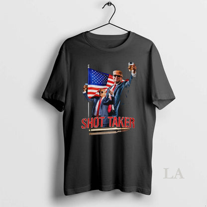 Original Donald Trump Shot Taker American Flag Political Tank Top