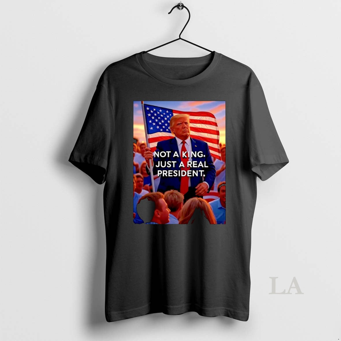 Original Donald Trump Not King Just Real President Hoodie Elegant