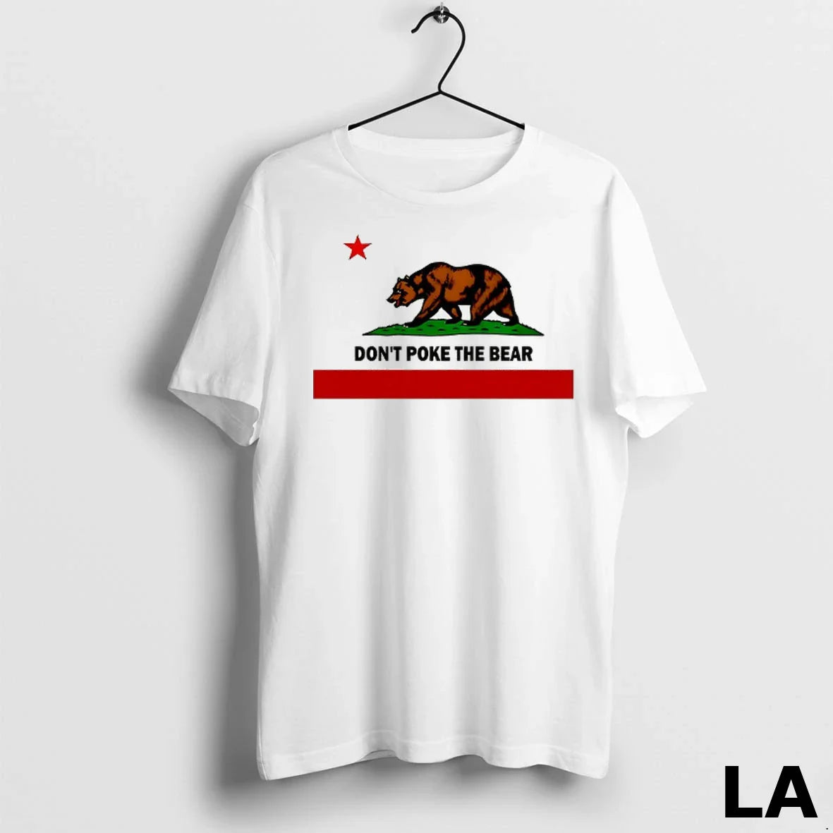 Original Dont Poke Bear California Flag Tank Top Vintage Design