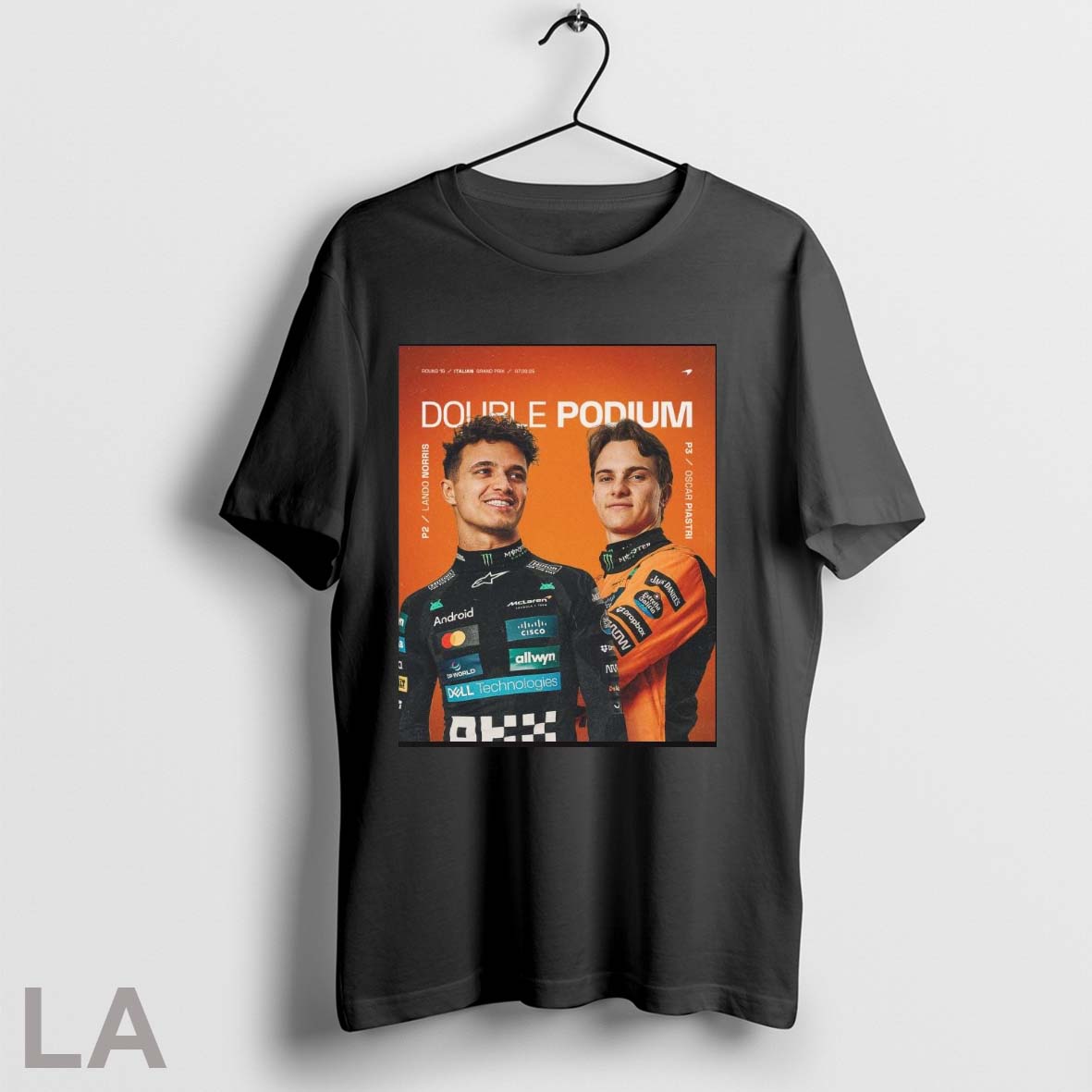 Original Double Podium Lando Norris And Oscar Piastri Mclaren Italian