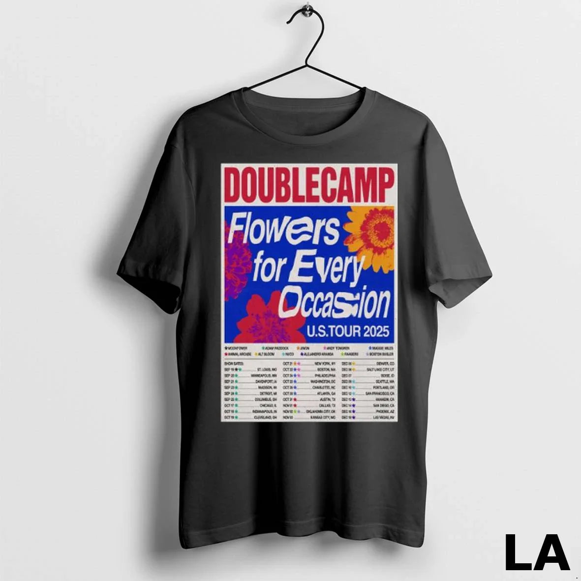 Original Doublecamp Flowers Every Occasion Us Tour 2025 Long Sleve