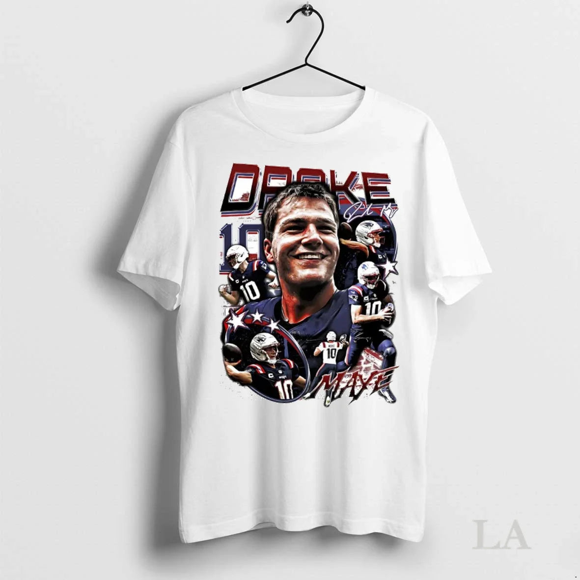 Original Drake Maye Picture Collage Ne Patriots Shirt Classic Design