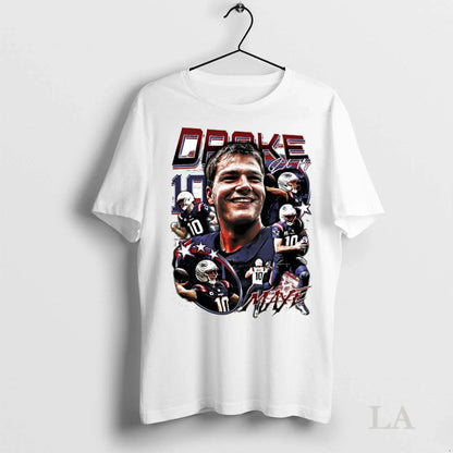 Original Drake Maye Picture Collage Ne Patriots Shirt Classic Design