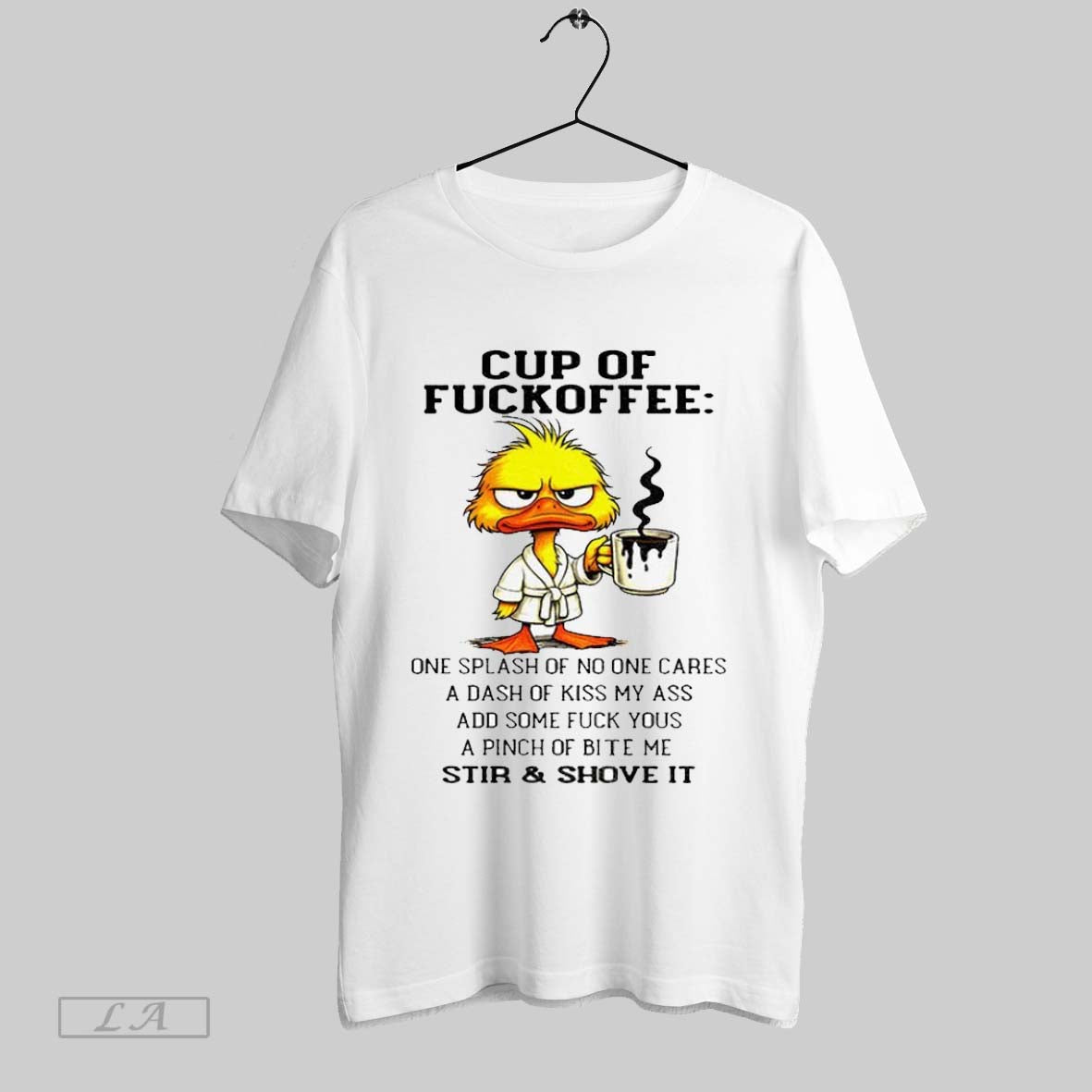 Original Duck Drink Coffee Cup Fuckoffee One Splash No One Cares Dash