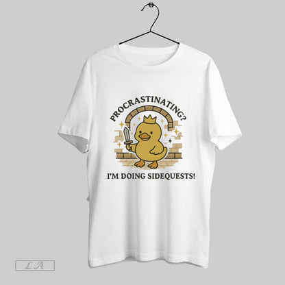 Original Duck Procrastinating Im Doing Sidequests Hoodie Premium Look