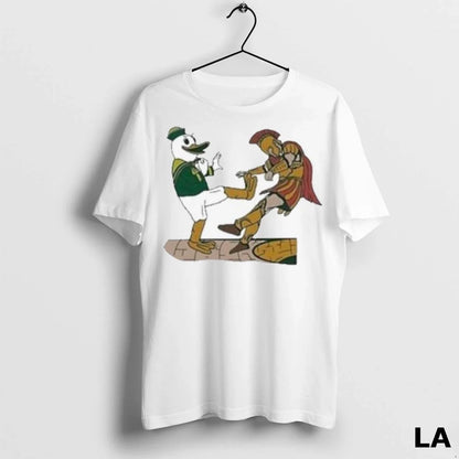 Original Ducks Or Kick Trojan Usc Mascot Shirt Vintage Gift